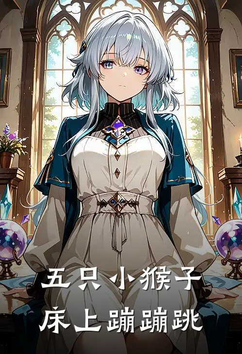 五只小猴子床上蹦蹦跳